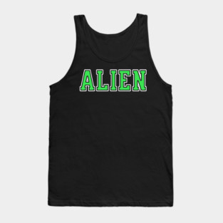 Alien University Text Tank Top
