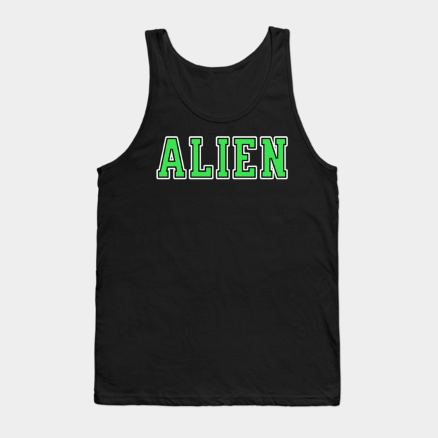 Alien University Text Tank Top by H. R. Sinclair