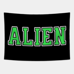 Alien University Text Tapestry