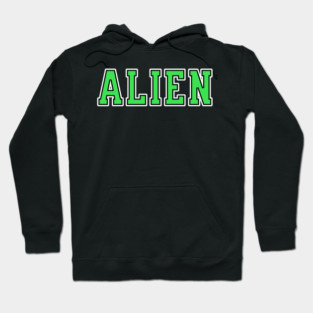 Alien University Text Hoodie