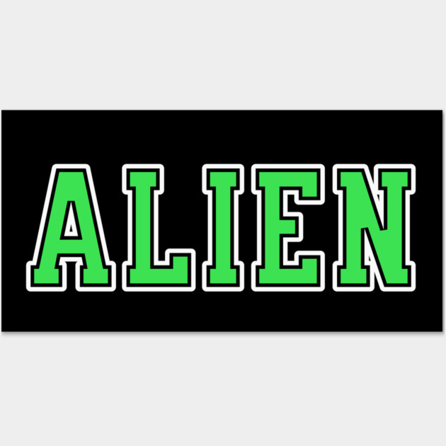 Alien University Text Wall Art by H. R. Sinclair