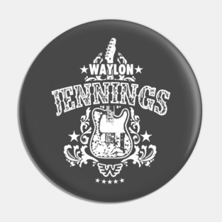 Waylon Jennings Pin