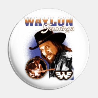 Waylon Jennings Pin