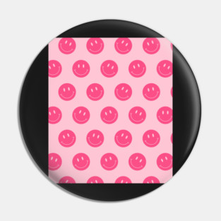 Preppy School Supplies, Smile, Pink, Aesthetic, Smile Face, Preppy Aesthetic Pin