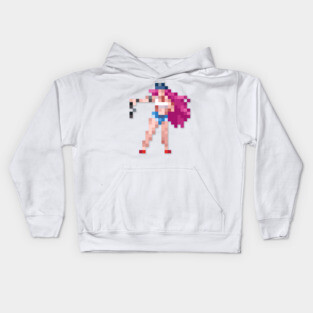 Poison low-res pixelart Kids Hoodie