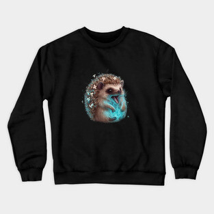 Hedgehog  It has an array of spines and flowers on its back Crewneck Sweatshirt