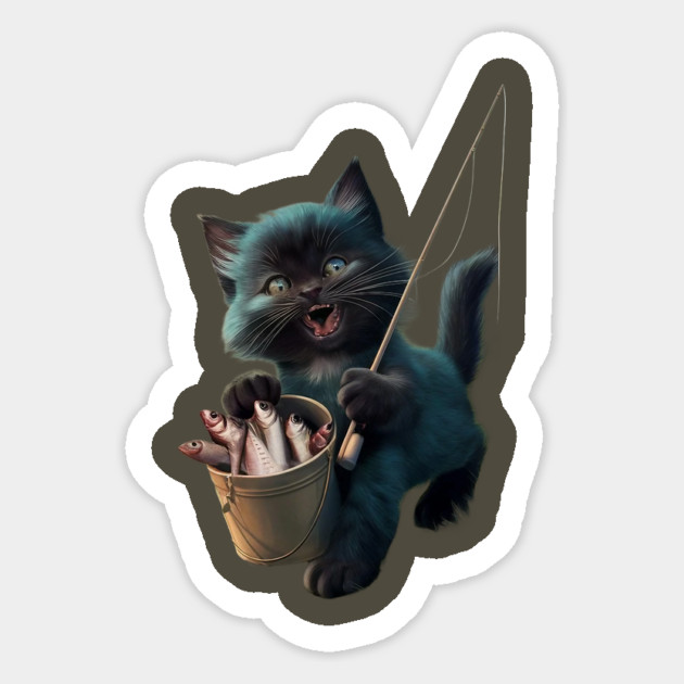 A Cat wide-open mouth suggests it’s mid-meow or shouting, and its eyes appear wide and excited Sticker by animegirlnft