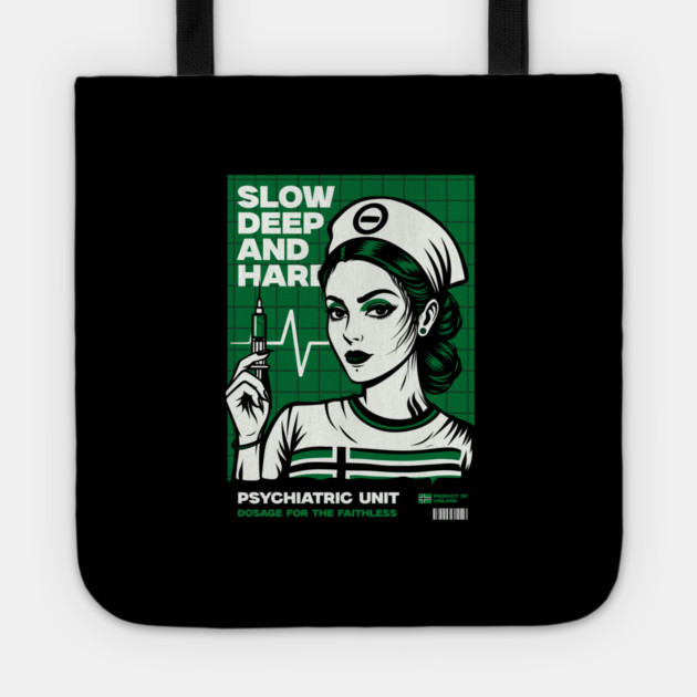 SLOW, DEEP & HARD Tote by artslaves