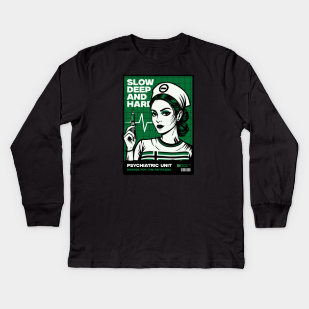 SLOW, DEEP & HARD Kids Long Sleeve T-Shirt by artslaves