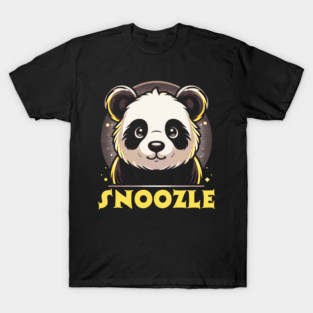 Snoozle Cute Panda: Adorable Sleepy Time Friend T-Shirt