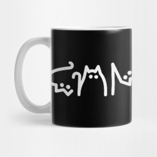 funny Kamala Harris Cat lady Lettering Positive Mug