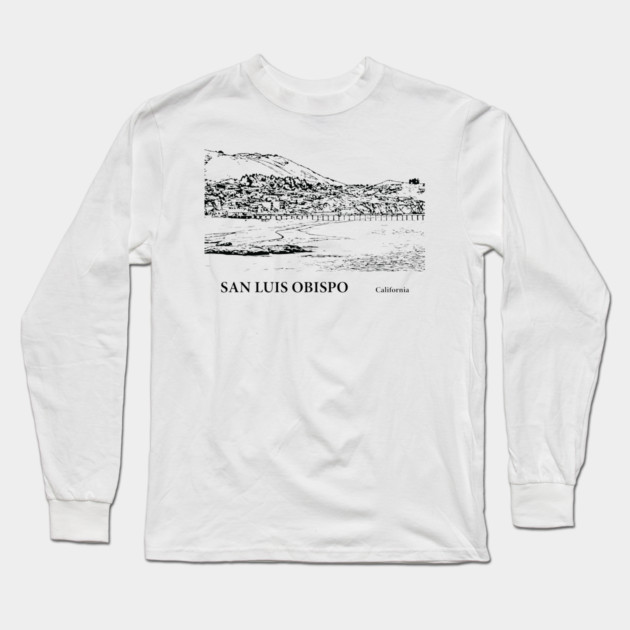 San Luis Obispo California Long Sleeve T-Shirt by Lakeric