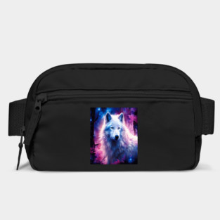 White Wolf in Fantasy Forest in Pinks and Purples|For Women and Girls Bag