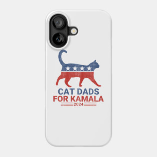Cat Dads For Kamala 2024 Phone Case