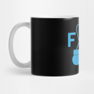 Cute Prostate Cancer Awareness Survivor Fighter Ribbon Mug