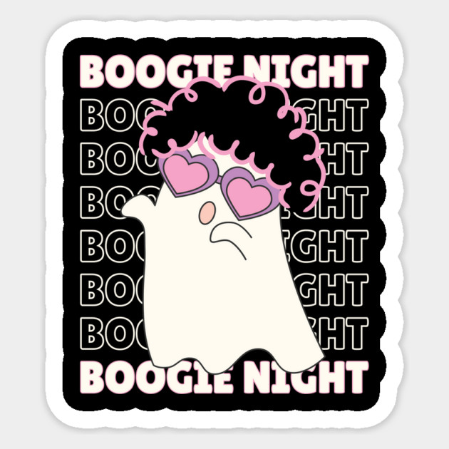 Boogie Night Cute Halloween For Women Sticker by The WYLD Tribe