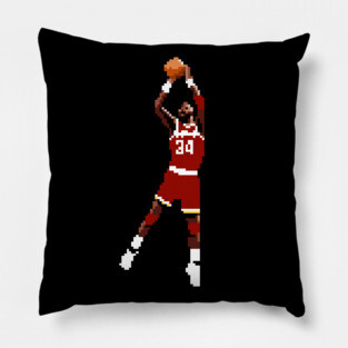 Hakeem Olajuwon Pixel Shot Pillow