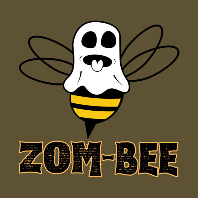 Zom-bee Cute Halloween Zombie Bee by The WYLD Tribe