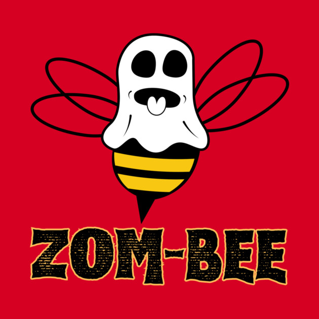 Zom-bee Cute Halloween Zombie Bee by The WYLD Tribe