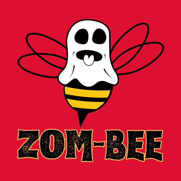 Zom-bee Cute Halloween Zombie Bee by The WYLD Tribe