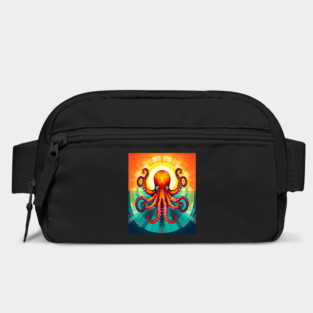 Octopus Vibrant Geometric Deco Style Bag