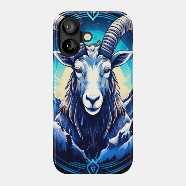 Mystical Mountain Goat Logo Phone Case by BirdsnStuff