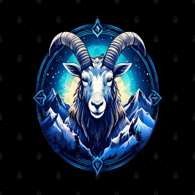 Mystical Mountain Goat Logo by BirdsnStuff