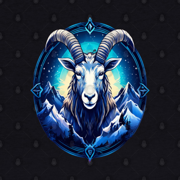 Mystical Mountain Goat Logo by BirdsnStuff
