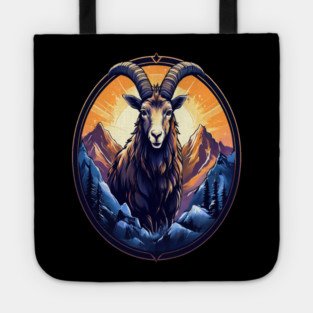 Mountain Goat Logo Style Tote
