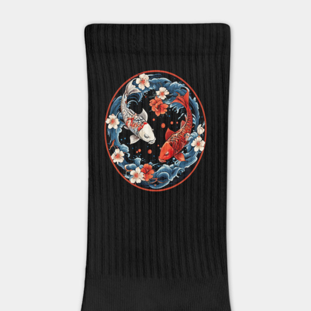 Floral Japenese Koi Fish by BirdsnStuff