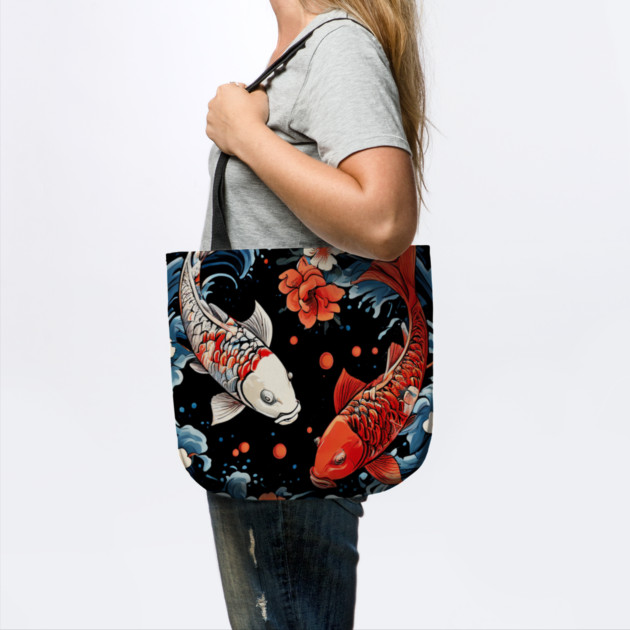 Floral Japenese Koi Fish by BirdsnStuff