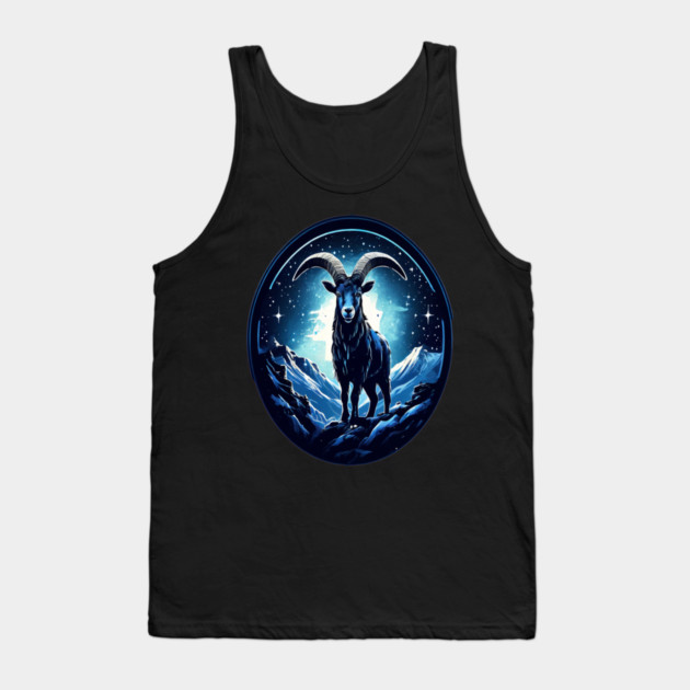 Mountain Goat Logo Style Tank Top by BirdsnStuff