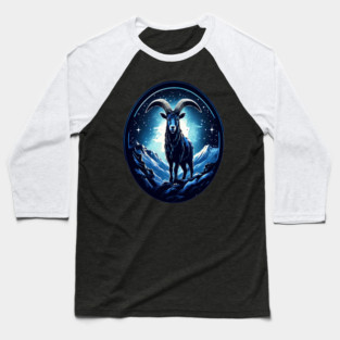 Mountain Goat Logo Style Baseball T-Shirt