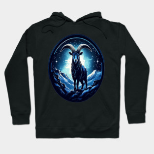Mountain Goat Logo Style Hoodie