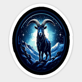 Mountain Goat Logo Style Sticker