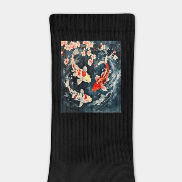 Floral Japenese Koi Fish by BirdsnStuff
