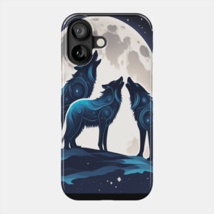 Celestrial Pack of Wolves Phone Case