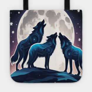 Celestrial Pack of Wolves Tote