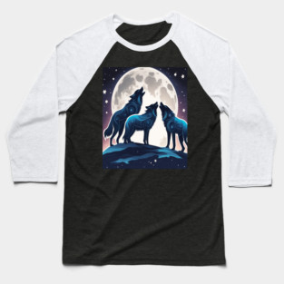 Celestrial Pack of Wolves Baseball T-Shirt