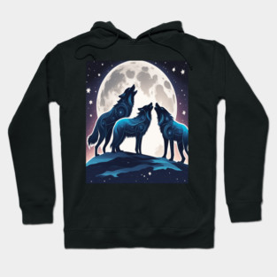 Celestrial Pack of Wolves Hoodie