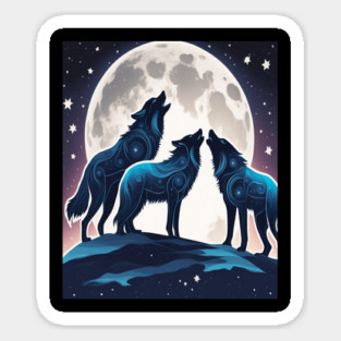 Celestrial Pack of Wolves Sticker