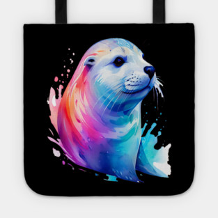 Cute Sea Seal in watercolor Tote