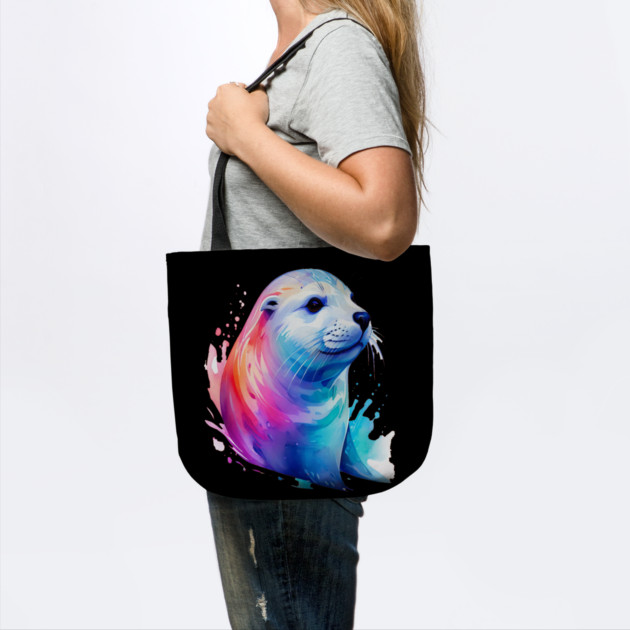 Cute Sea Seal in watercolor by BirdsnStuff