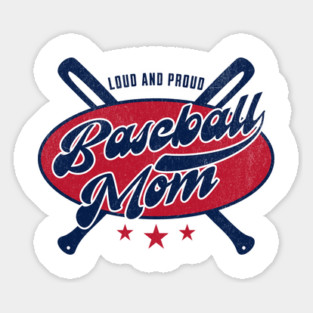 Loud and Proud Baseball Mom Design: Perfect for Passionate Moms Magnet
