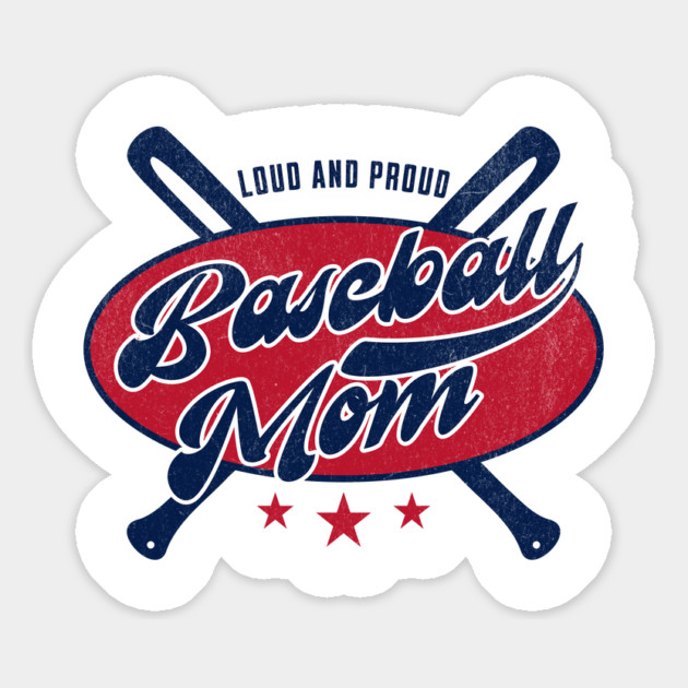 Loud and Proud Baseball Mom Design: Perfect for Passionate Moms Magnet by Designed By Marty