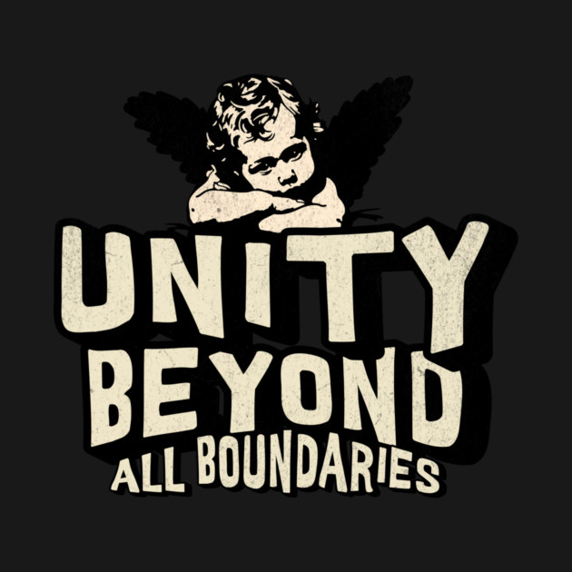 Unity Beyond All Boundaries Design: Inspirational Message with Artistic Child Portrait by Designed By Marty