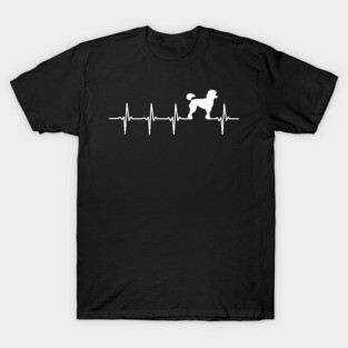 Poodle Heartbeat Gift For Poodle Lovers T-Shirt