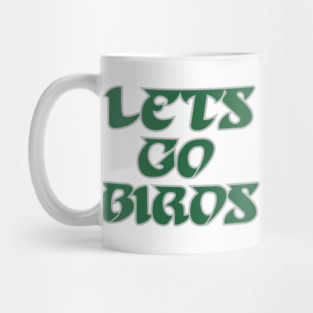 Lets Go Birds, Retro - White Mug
