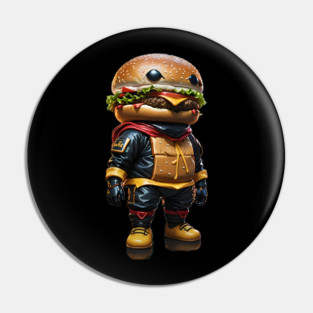 Ninja Cheeseburger Pin