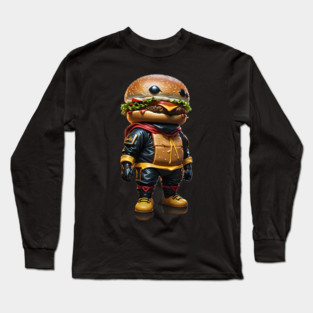 Ninja Cheeseburger Long Sleeve T-Shirt
